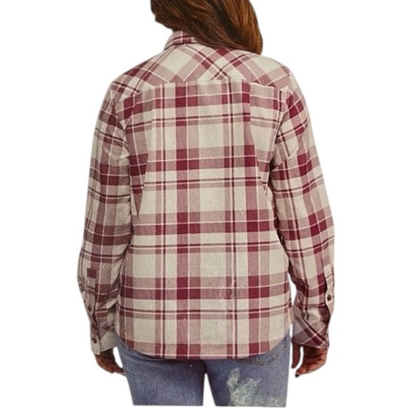 XL: Frank And Oak Checkered Shirt - Pink and White - Picture 3 of 8